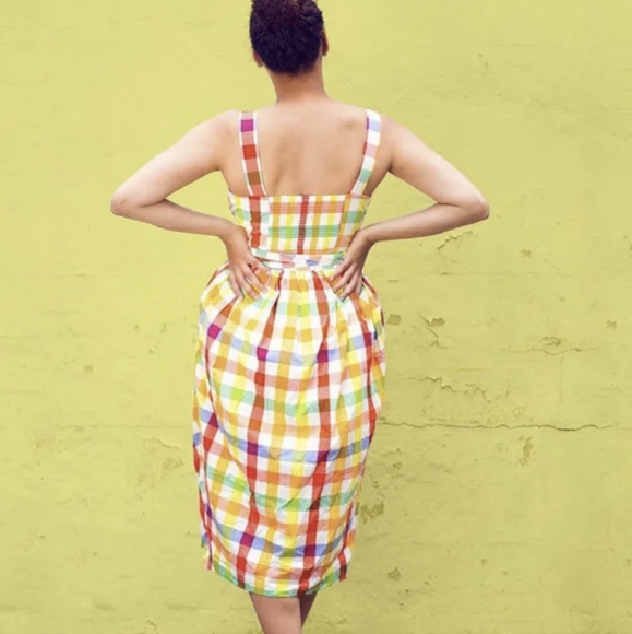 Christopher John Rogers plaid dress size 4 - Picture 3 of 16